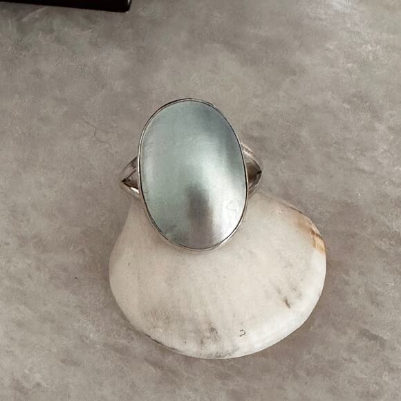 Natural Nautilus Sea Shell Sterling Silver Ring Size 10.5 - Picture 9 of 12